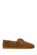Women's Tan Lace-up Suede Leather Shoes | Derimod