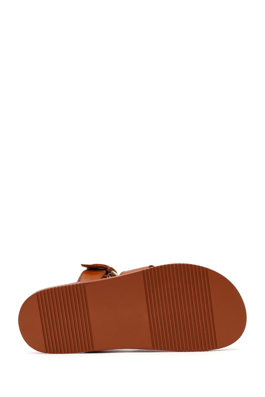 Women's Tan Buckled Slippers