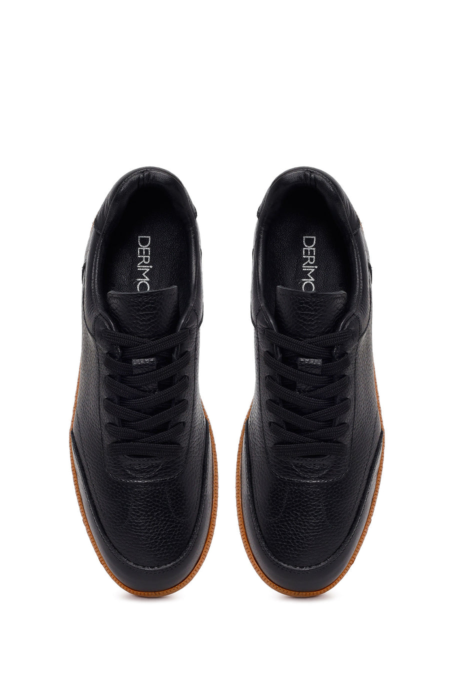 Male Black Lace-up Leather Sneaker