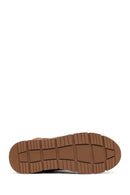 Women's Tan Zippered Suede Teddy Boot | Derimod
