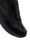Alberto Guardiani Men's Black Winner Thick Soled Leather Sneaker | Derimod