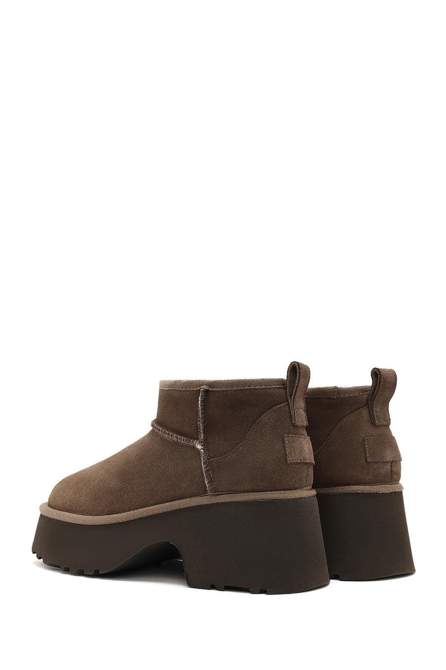 Women's Mink Thick Soled Suede Leather Teddy Boots