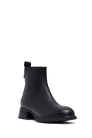 Woman Black Zip Closure Boots | Derimod