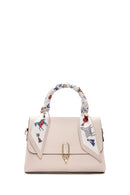 Women's Cream Long Strap Handbag with Accessory Detail | Derimod