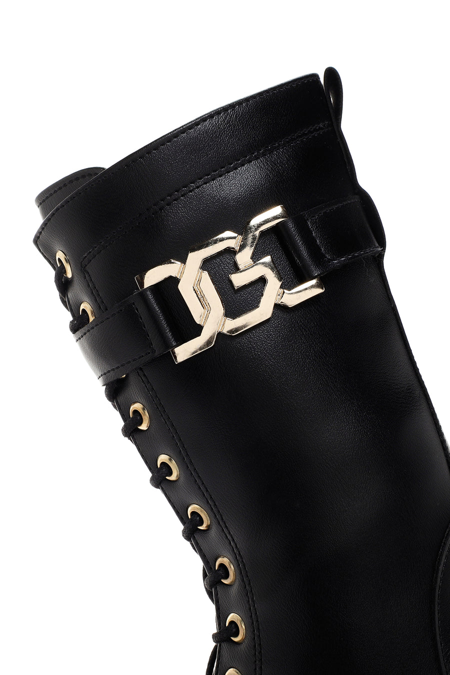 Women's Black Thick Soled Zippered Boots