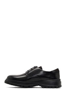 Men's Black Lace-Up Thick-Soled Leather Casual Shoe | Derimod