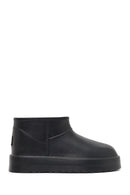 Women's Black Furry Teddy Boots | Derimod