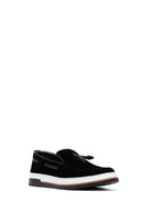 
Men's Black Suede Leather Tassel Casual Loafer
 | Derimod