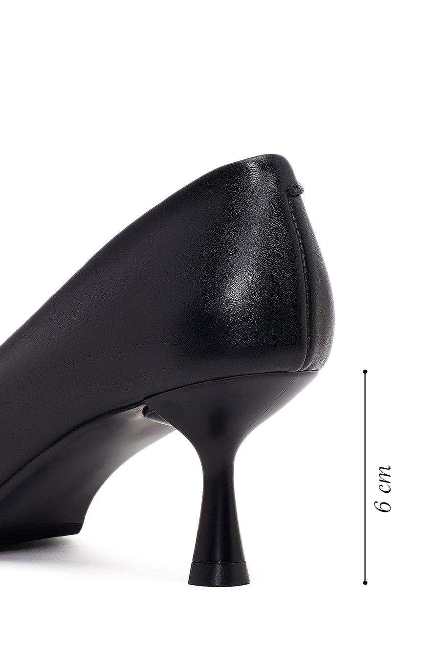 Kadın Siyah İnce Topuklu Deri Stiletto