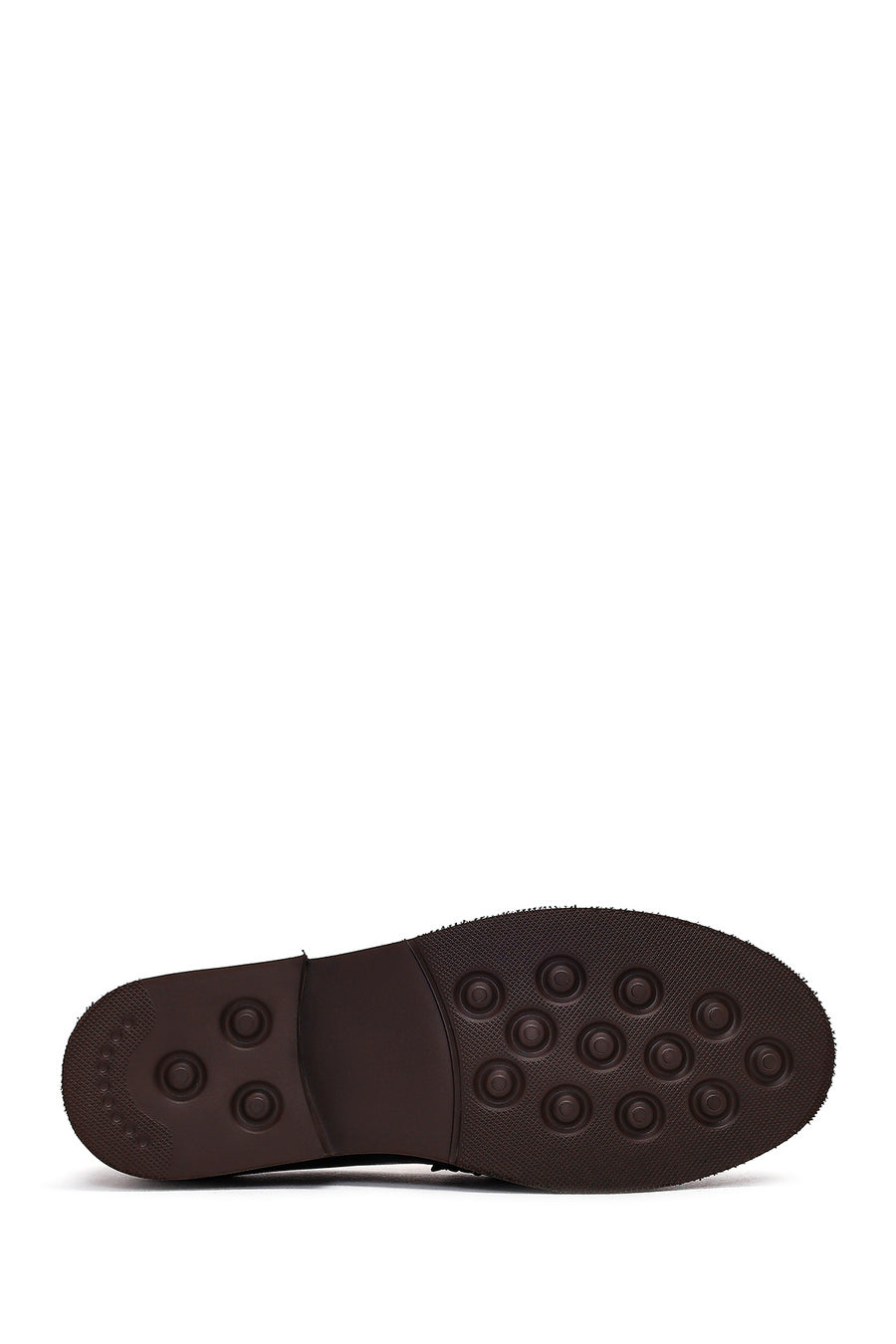 Women's Brown Buckled Leather Loafer