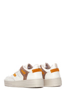 Women's Beige Leather Suede Detailed Sneaker | Derimod