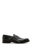 Men's Black Large Size Leather Classic Shoes | Derimod