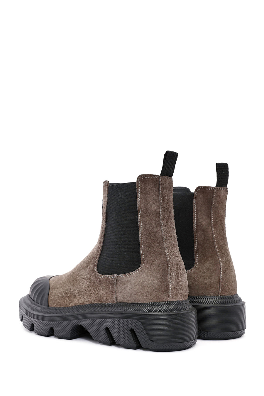 Men's Mink Thick Sole Suede Leather Chelsea Boots