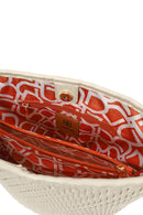 Woman Beige Long-Strap Braided Shoulder Bag | Derimod