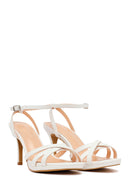 Woman White Ankle-Strap Buckle Thin-Heeled Sandal | Derimod