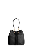 Geox Women's Black Andrenne Long Strap Leather Crossbody Bag | Derimod