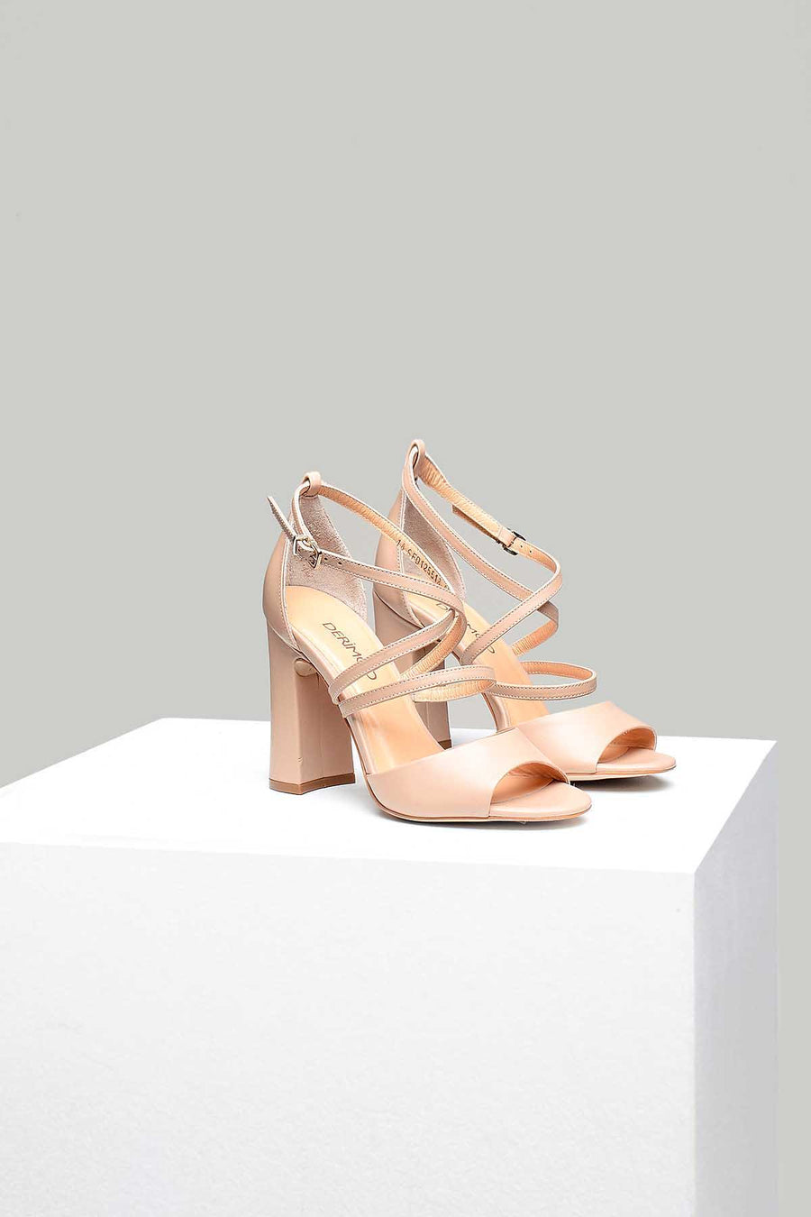 Women's Heeled Leather Sandals