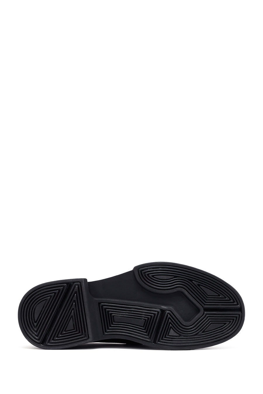 Male Black Thick-Soled Leather Loafer