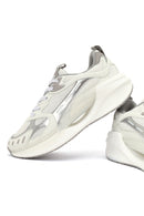 Derimod Studio Women's Silver Lace-Up Thick-Soled Sneaker | Derimod