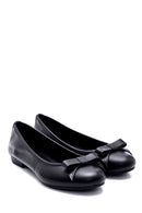 Women's Leather Bow Detailed Ballerinas | Derimod