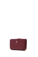 Women's Burgundy Wallet | Derimod