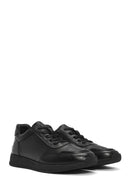 Men's Black Lace-up Leather Sneaker | Derimod