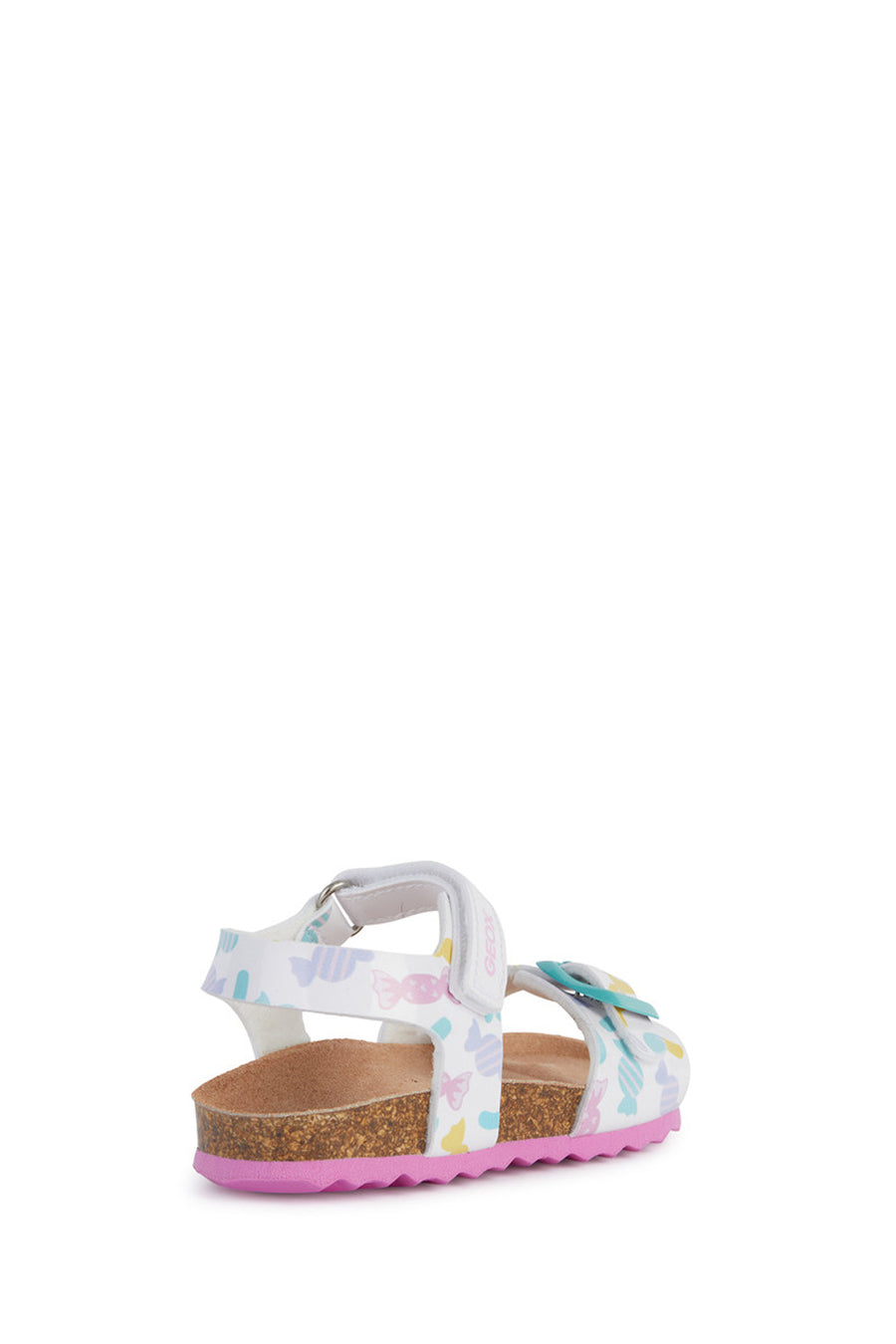 Geox Baby Girl White Chalki Strappy Leather Sandals