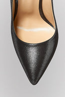 Women's Black Leather Stiletto | Derimod