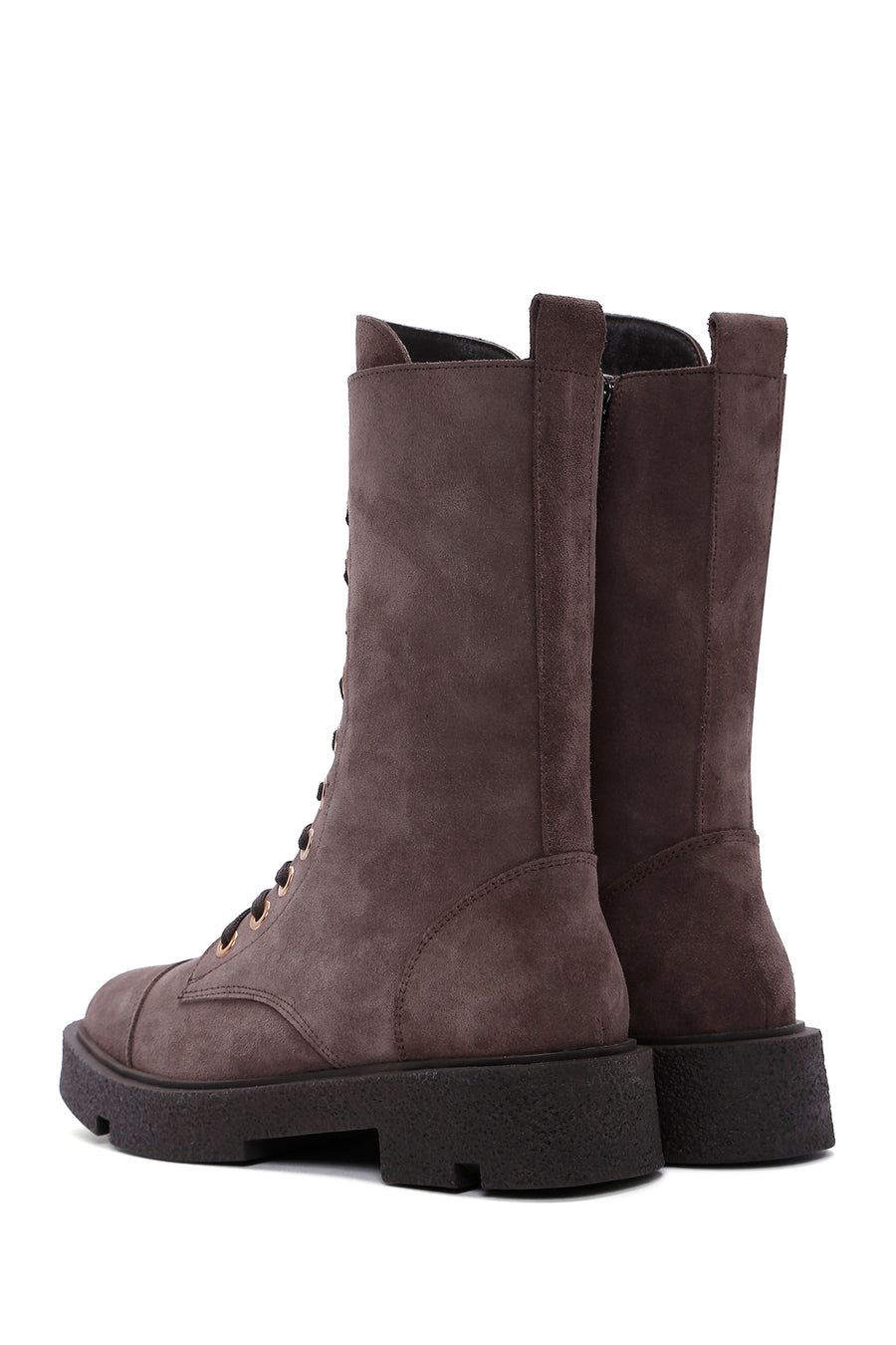 Women's Mink Suede Leather Boots