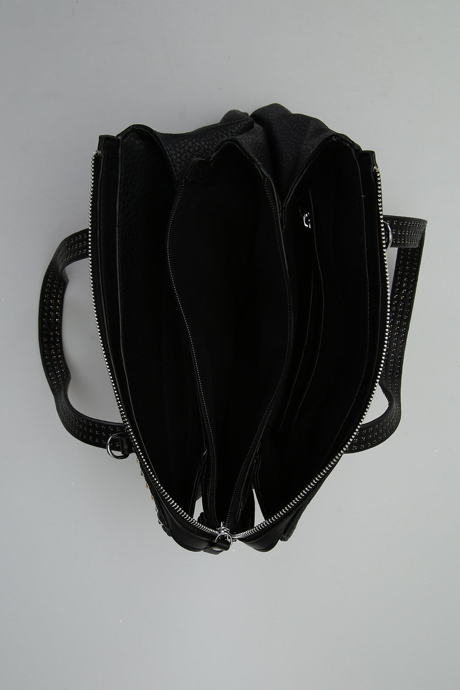 Women's Shoulder Bag with Staple Detail