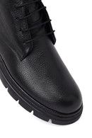Men's Black Lace-Up Leather Casual Boots | Derimod