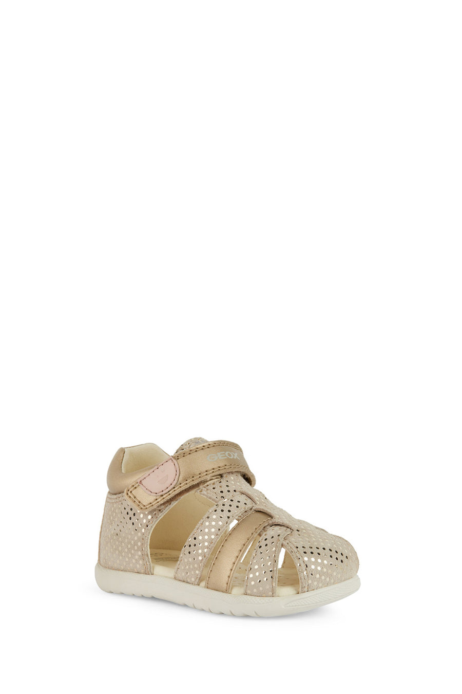 Geox Baby Girl Beige Macchia Strappy Leather Sandals