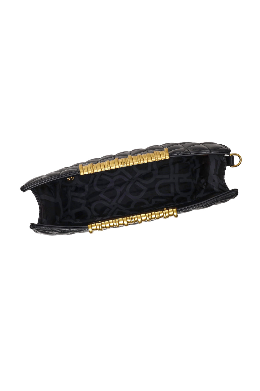Woman Black Printed Clutch Bag