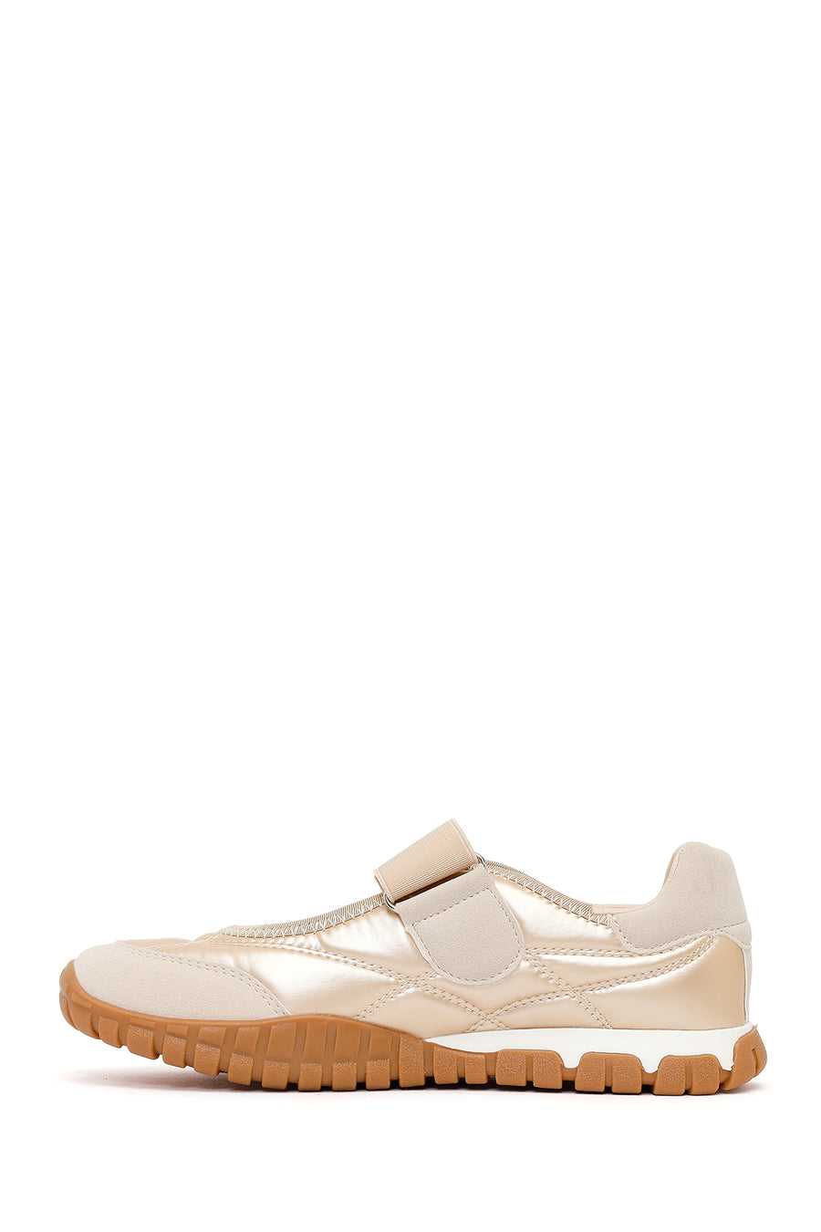 Woman Gold-Banded Sport Ballerine Shoes