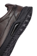Men's Brown Lace-Up Leather Casual Sneakers | Derimod