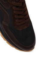 Men's Black Lace-Up Leather Sneaker | Derimod
