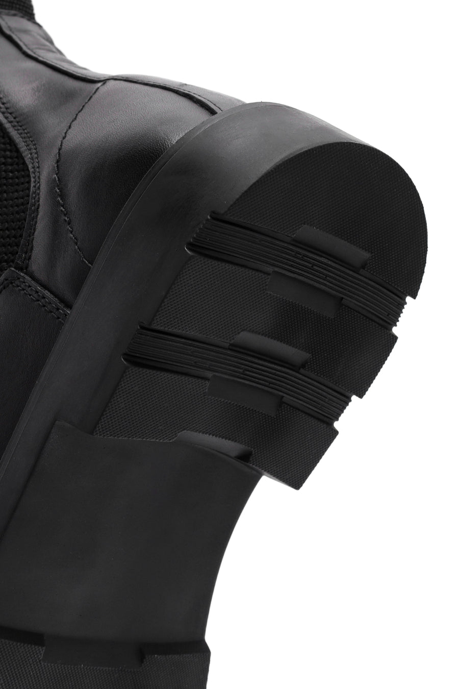 Male Black Leather Chelsea Boots