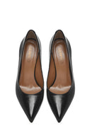 Women's Black Thin Heel Patent Leather Stiletto | Derimod