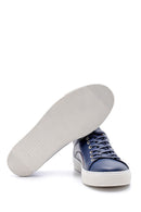 Erkek Dikiş Detaylı Deri Sneaker | Derimod