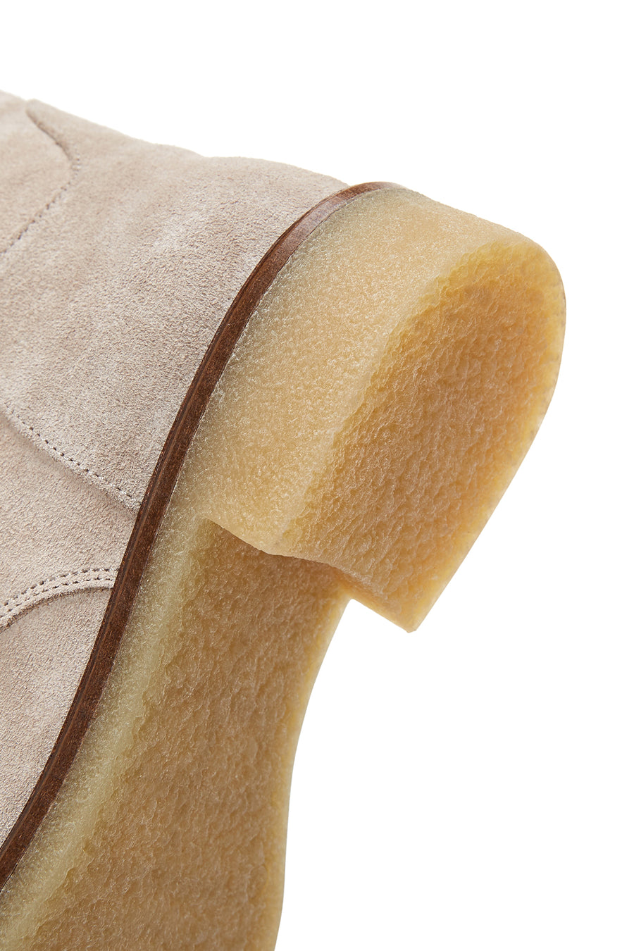 Women's Beige Suede Leather Boots