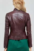 June Women's Leather Jacket | Derimod