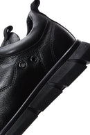 Men's Black Leather Casual Sneaker | Derimod