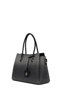 Woman Black Long Strap Printed Shoulder Bag | Derimod