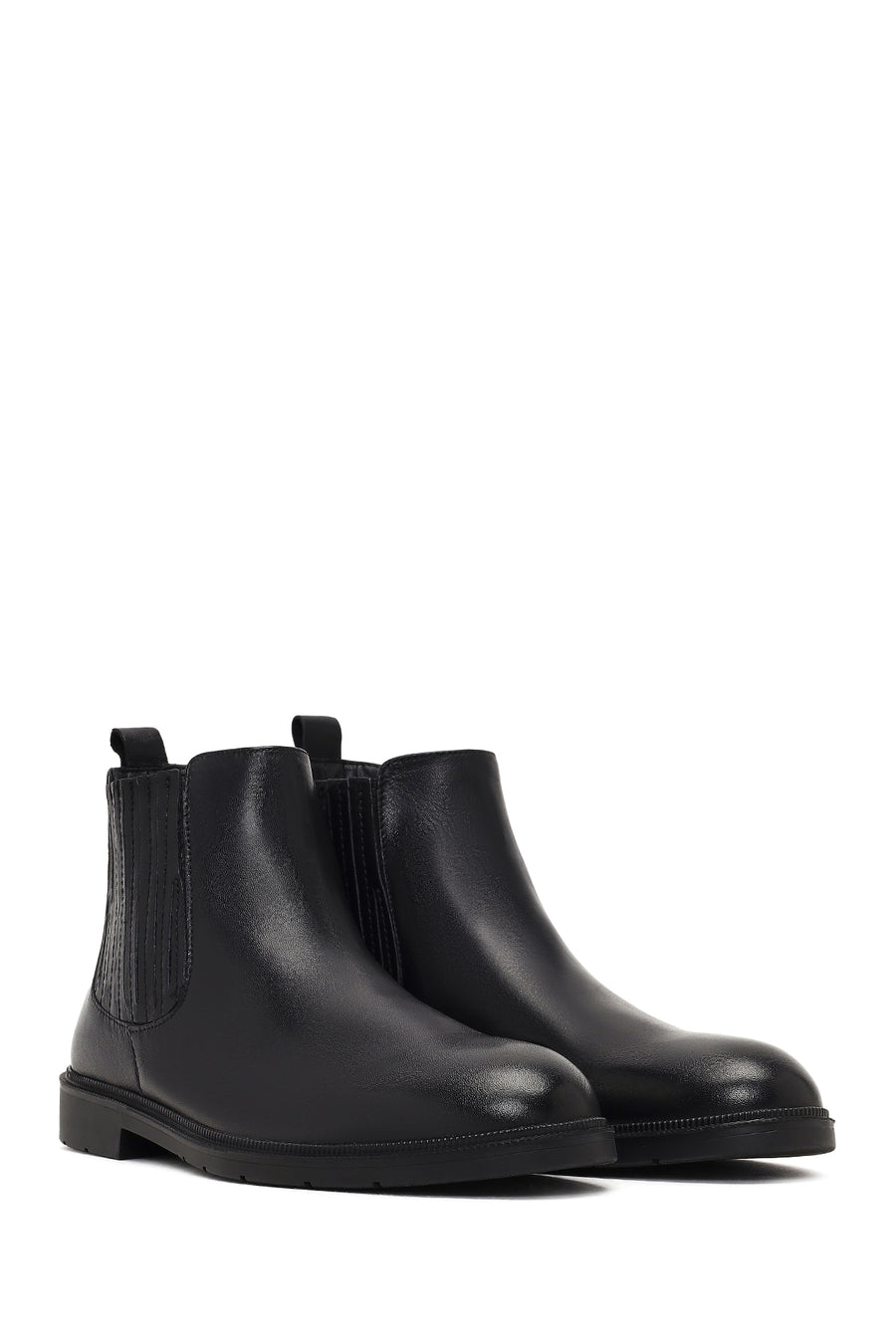 Men's Black Leather Chelsea Boot