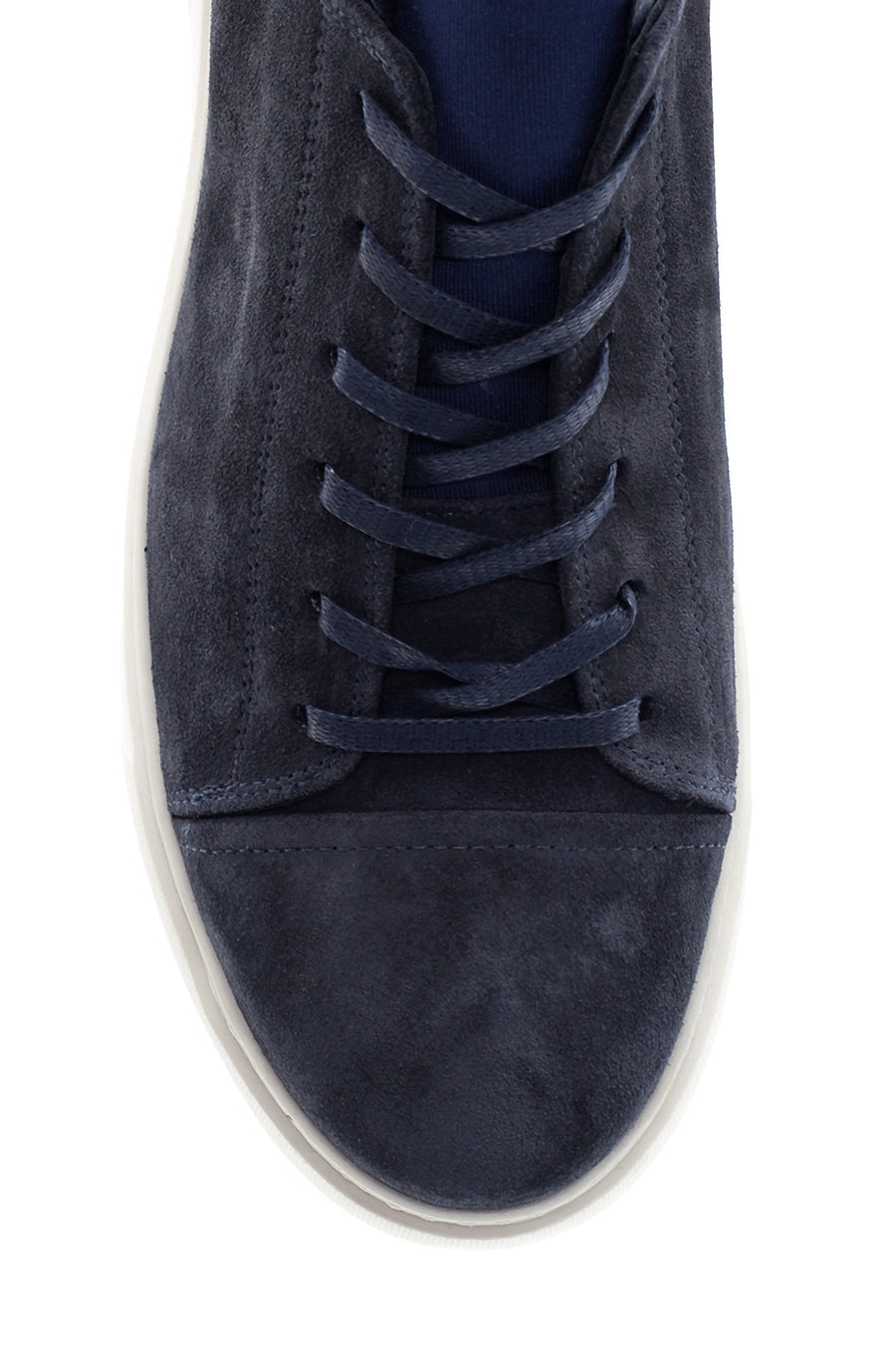 Erkek Mavi Süet Deri Sneaker