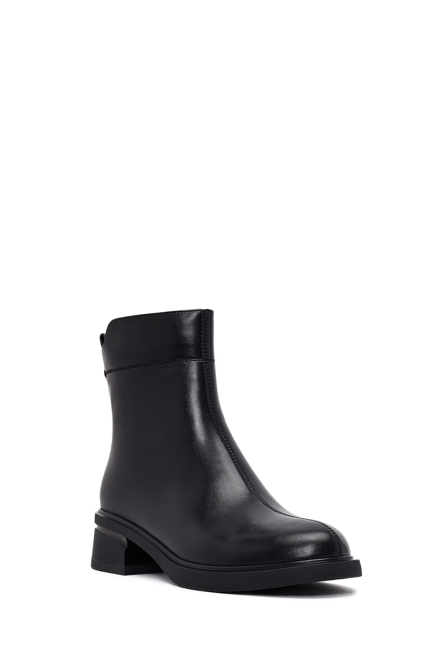 Women's Black Zipper Boots