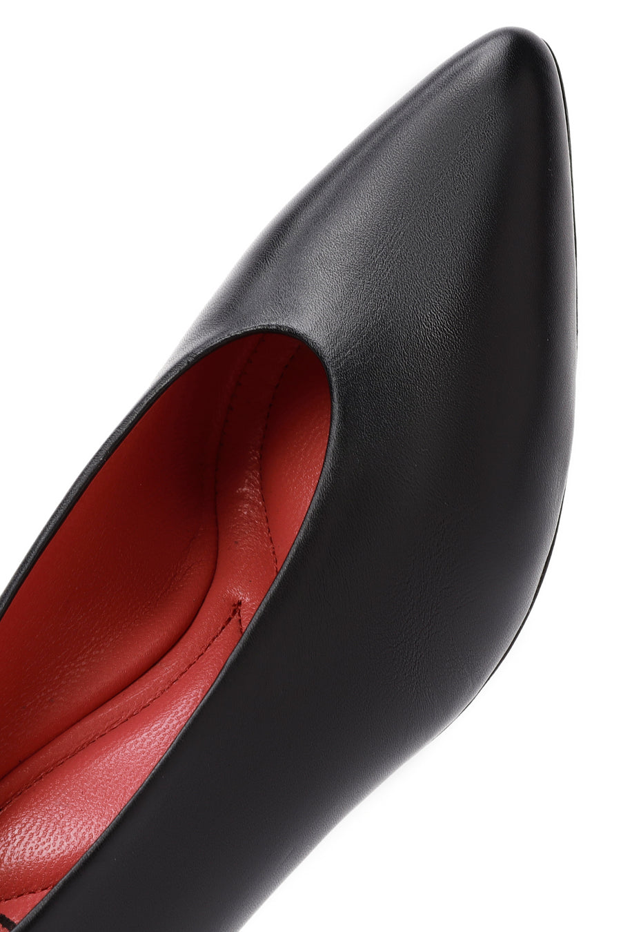 Derimod Gritti Women's Black Thick Heeled Leather Shoes