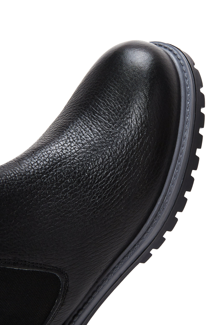 Women's Black Leather Chelsea Boots