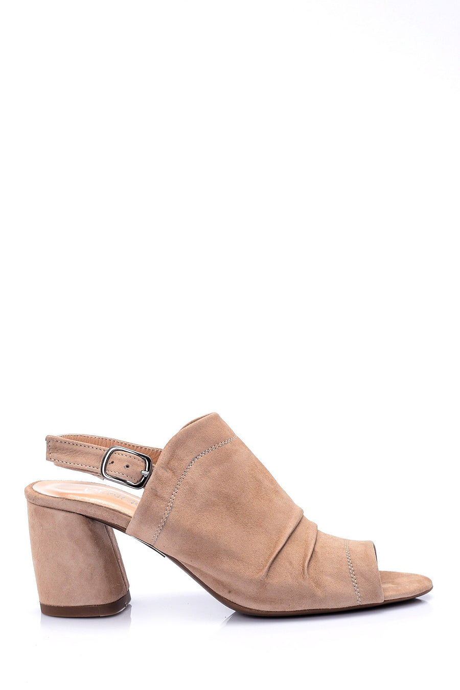 Women's Open Toe Suede Heeled Shoes 19SFD282010 | Derimod