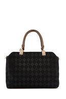 Women's Black Long Strap Printed Shoulder Bag | Derimod